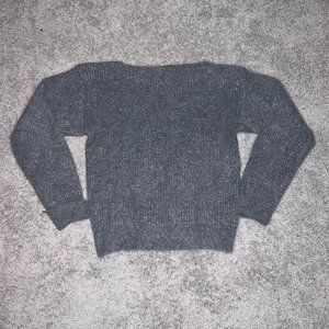 Vintage 80’s Rafique Women's Gray Lambswool Angora Blend Sweater Sz Large